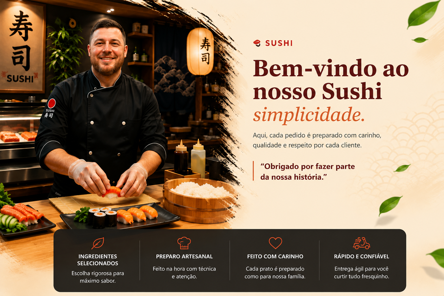 Bem-vindo ao nosso Sushi